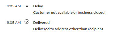 i shipped a gift to a friend via fedex and tell me why it says "delivered to address other than recipient"
