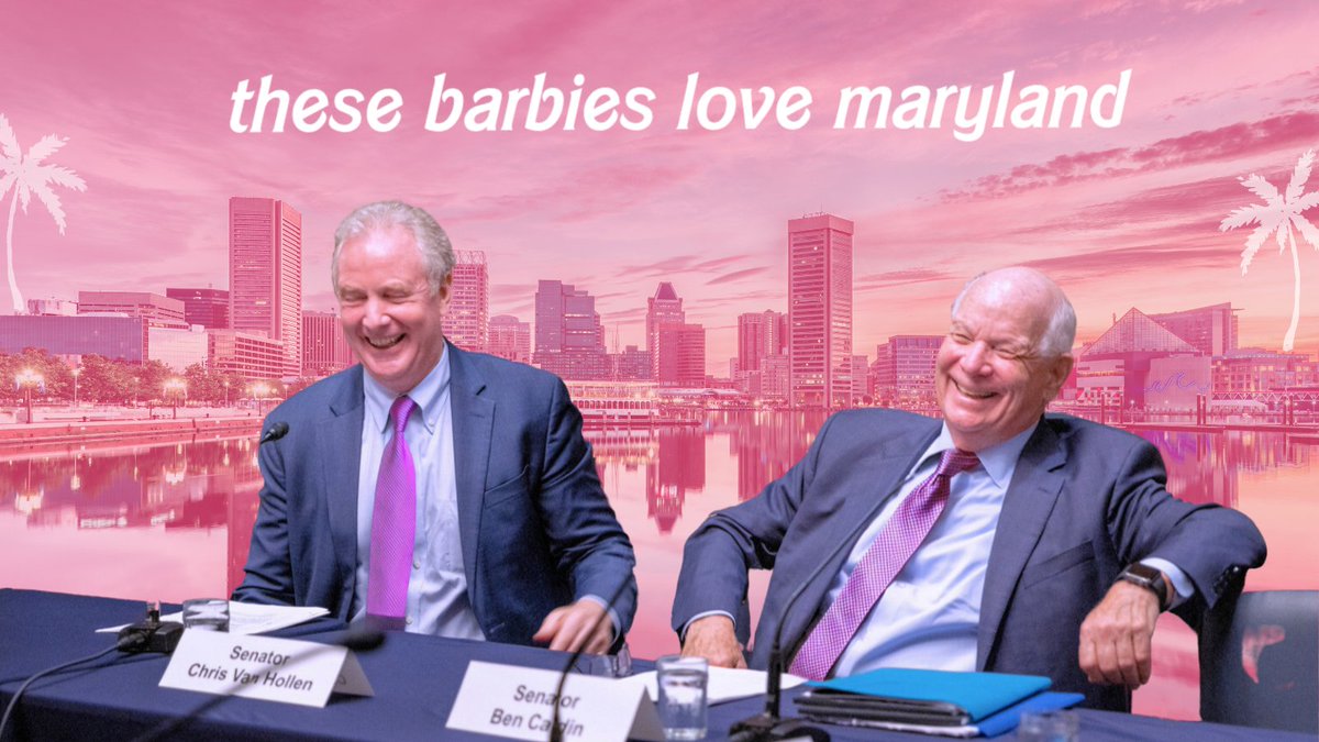 ChrisVanHollen's tweet image. Ben — we can both be barbies.