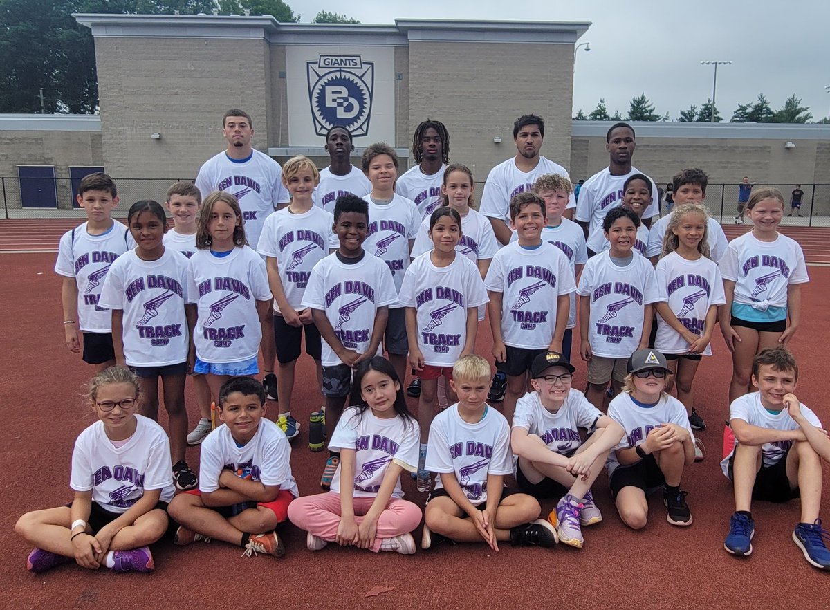 Here are our 2023 Ben Davis Track &amp; Field youth campers! What a great group of kids! Fun week with outstanding development and growth!