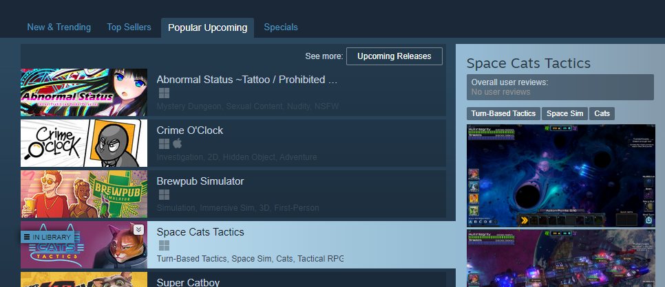 #4 on popular upcoming on #steam!
This is crazy! best #TurnBasedThursday ever!
#indiegame is coming out this Monday

Last minute wishlist?
store.steampowered.com/app/1293300/Sp…