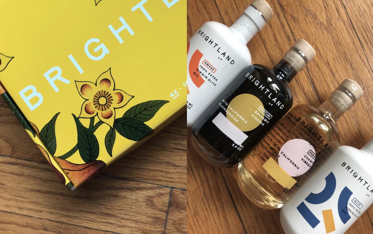 Founded by <a href="/Aishwarya228/">aishwarya iyer</a>, Brightland is a direct-to-consumer specialty olive oil and balsamic vinegar company that brings their delicious flavors to life on their packaging.

But wait, there's more!

They also offer bundles of their most loved products for easy gifting.