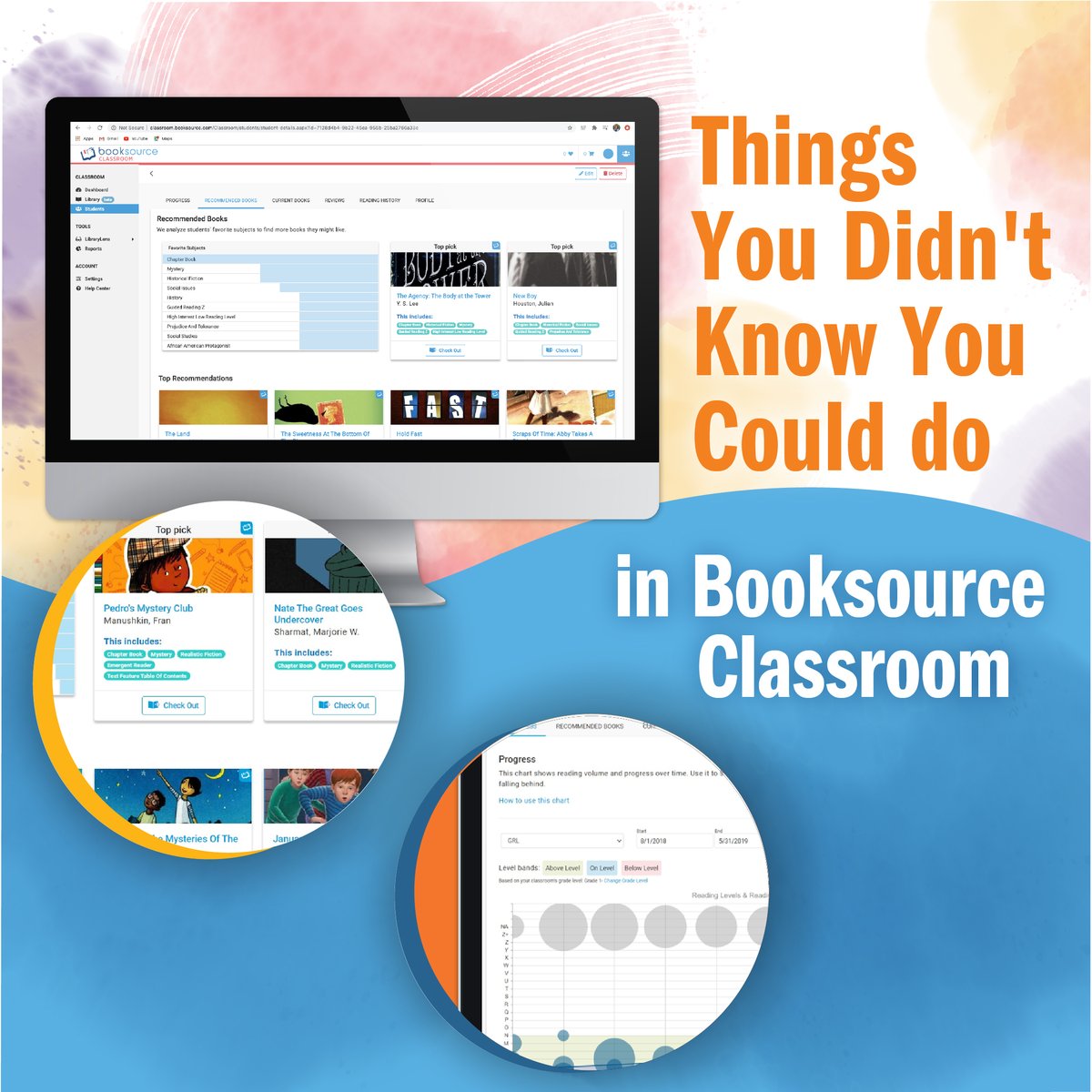 Booksource's tweet photo. From creating custom book lists to generating reports on reading progress, Booksource Classroom has everything you need to make the most of your classroom library. 🙌 #BooksourceClassroom #ClassroomLibrary
Read more at the link in our bio. https://t.co/Ta9HX2wQLR