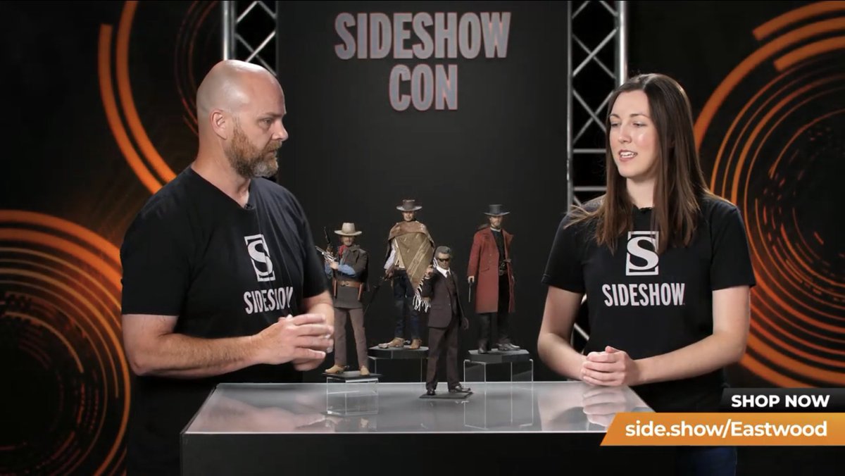 Prigmor's tweet image. 3eme jour #Sideshowcon : @collectsideshow Clint Eastwood a l’honneur.