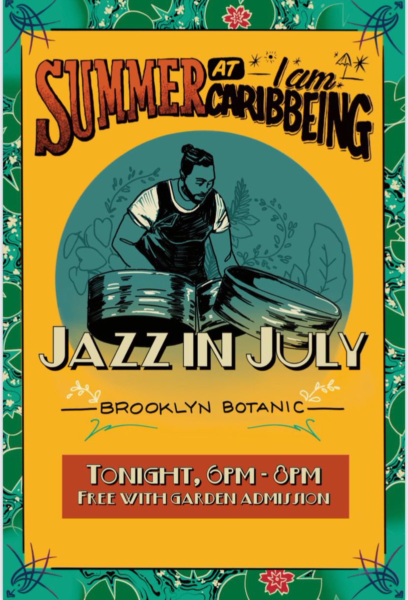 LittleCaribbeanNYC (@caribbeanbk) on Twitter photo Join us this evening for #PanJazz featuring Odie Franklin <a href="/BrooklynBotanic/">Brooklyn Botanic Garden</a>
#Caribbeing #LittleCaribbean Join us this evening for #PanJazz featuring Odie Franklin <a href="/BrooklynBotanic/">Brooklyn Botanic Garden</a>
#Caribbeing #LittleCaribbean