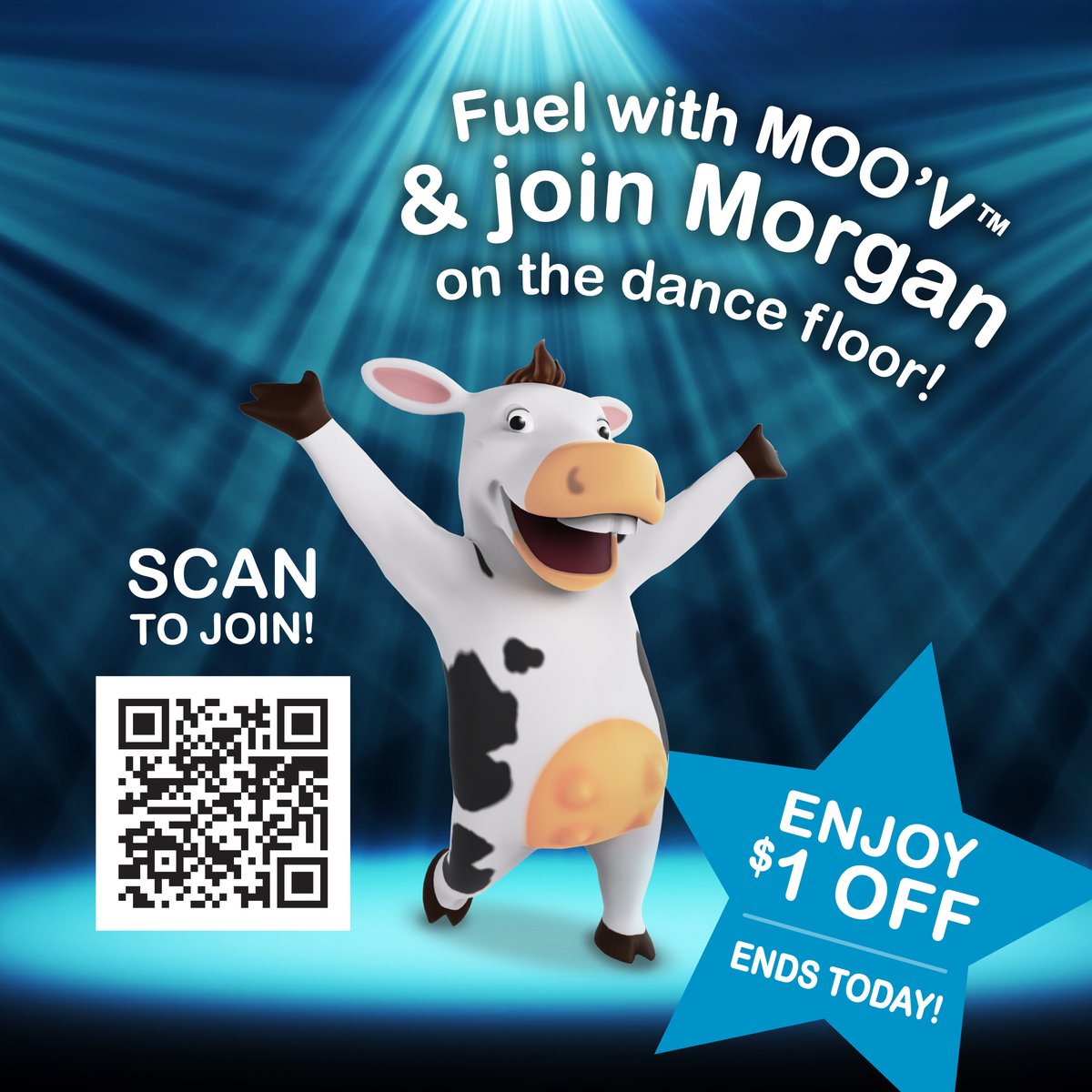 Grab MOO’V™ Real Milk and join Morgan on the dance floor. With 19g of protein in each serving, you’ll have plenty of energy to follow her MOO’Vs. Just scan the QR code on every bottle (or realdari.com). Find our 3 delicious flavors online at hy-vee.com/aisles-online/…