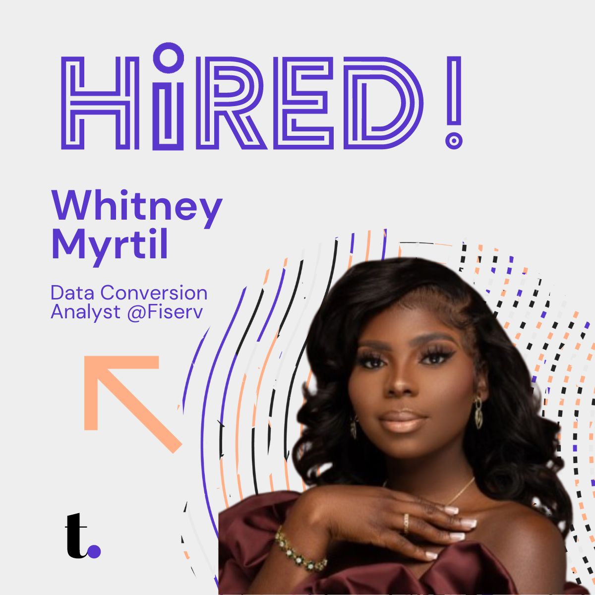 A special shoutout to Whitney Myrtil: a member of the Tribaja Tribe who landed a role at <a href="/Fiserv/">Fiserv</a> as a Data Conversion Analyst.

Congratulations!! 🙌🏽 Show Whitney love on our LinkedIn post: linkedin.com/feed/update/ur…