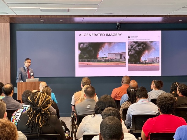 OCTODC's tweet photo. Today, OCTO &amp; @DC_HSEMA held an AI Summit with DC Gov leaders and industry thought leaders to find a safe way to harness the power of AI in DC Government services. https://t.co/aJqtvLs1tn