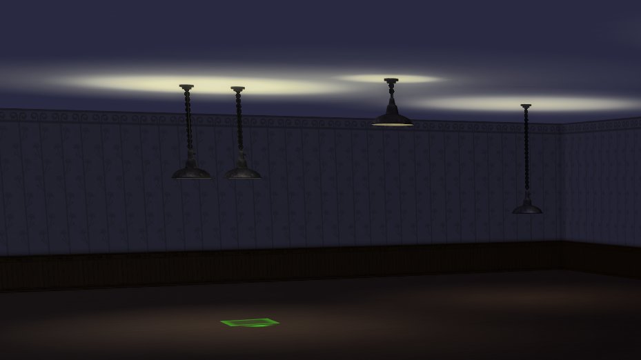 SilverWolfGamez's tweet photo. I think this may be a bug with light values here, all three barn pendamt lamps are doing this. @TheSims #horseranch https://t.co/KkrNBygXXO