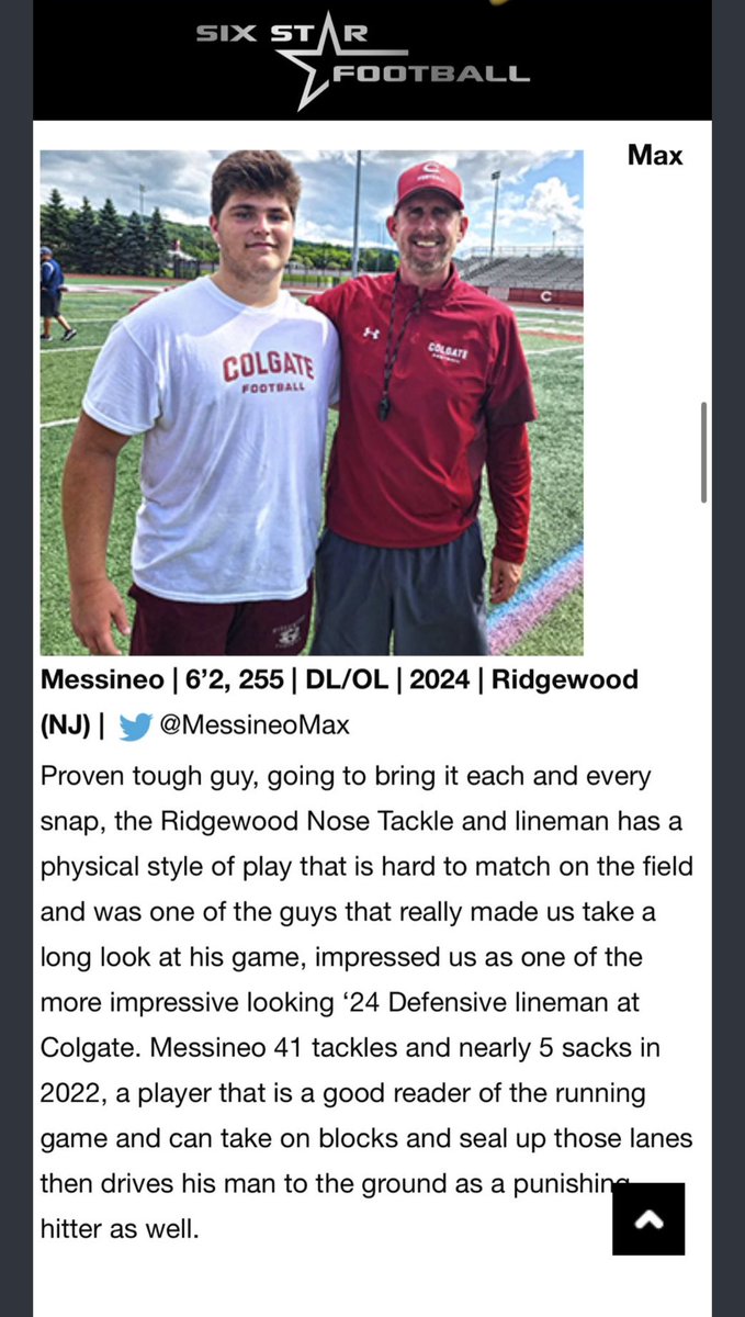 Thank you <a href="/6starfootballMO/">Six Star Football | MISSOURI</a> for the write-up! 
<a href="/Coach_Dakosty/">Stan Dakosty</a> <a href="/CoachBelfiori/">JORDAN BELFIORI</a> <a href="/Rays_World9/">Uncle Ray</a> <a href="/CoachBWalsh/">Brendan Walsh</a>