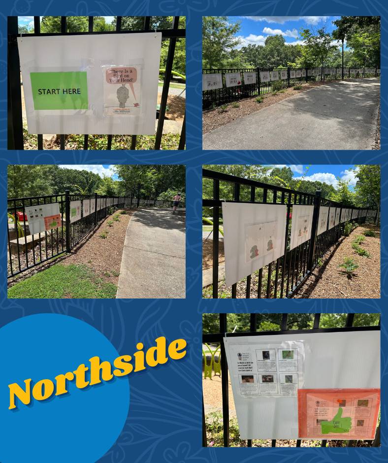 The Northside Library recently organized an exciting event at the Playground in Chastain Conservancy called Story Stroll. This event was aimed at providing park visitors with an enjoyable experience to read "There Is a Bird on Your Head!"
#storystrolls #storytime #fulcolibrary