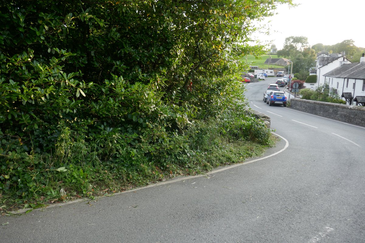 TheLengthsman's tweet image. Been improving driver vision in #SparkBridge this afternoon ~ seeing the blue car says it all !
#Lengthsman making #RuralRoads safer