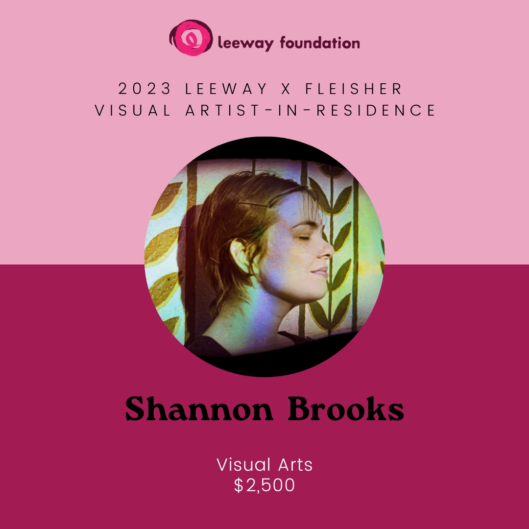 Meet the 2023 Leeway x Fleisher Visual Artist-in-Residence, Shannon Brooks! As a low vision/blind person, Shannon is interested in de-centering sight as the predominant form of creating and experiencing artwork. Learn more: leeway.org/grantees/shann…