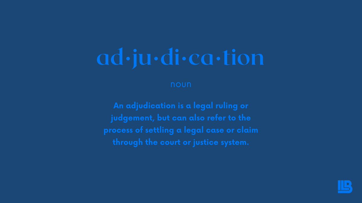 Did you know this legal term? Let us know in the comments! 🤔🤔

Interested in learning more? Click here: bizlegalservices.com

#ILBSG #EmploymentLaw #LegalServices #Law #LawFirm #FamilyImmigration #Immigration #Lawyer #Attorney #Client #Adjudication #WordOfTheDay #LegalTerms