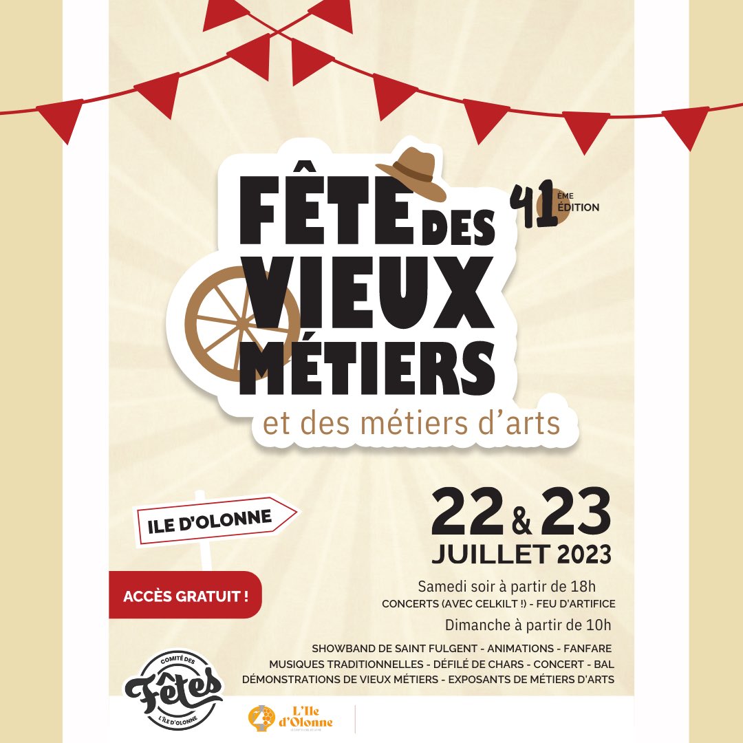 LSOAgglo's tweet photo. Une fois par an, le bourg de l'Ile d'Olonne revêt ses habits d'antan. L'Agglo vous invite à partir à la rencontre de passionés, pour découvrir les savoir-faire, les métiers d'art, l'artisanat vendéen et mettre en valeur le patrimoine local. RDV amedi 22 et dimanche 23🌾 https://t.co/rqkHK44t1Z