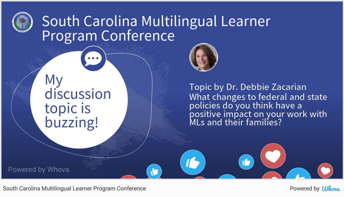 DebbieZacarian's tweet image. Wow, my thread is on fire! 🔥🔥🔥 Check out the discussion on the event app. #SCarolinaMLs #SCMLProgram @SCarolinaMLLs @EducationSC @EllevationEd - via #Whova event app
