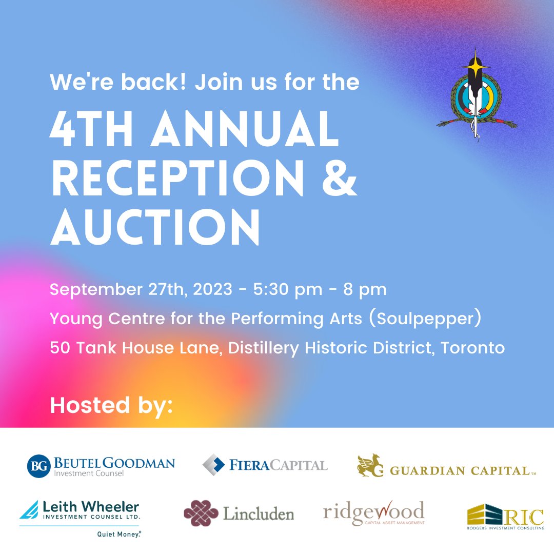 In advance of the National Day for Truth and Reconciliation, join us at the 4th Annual Reception &amp; Auction in support of Anishnawbe Health.

Tickets below!
tinyurl.com/mvummexj

#indigenousevents #indigenousart #auction #doorprize #raptorstickets #mapleleafstickets