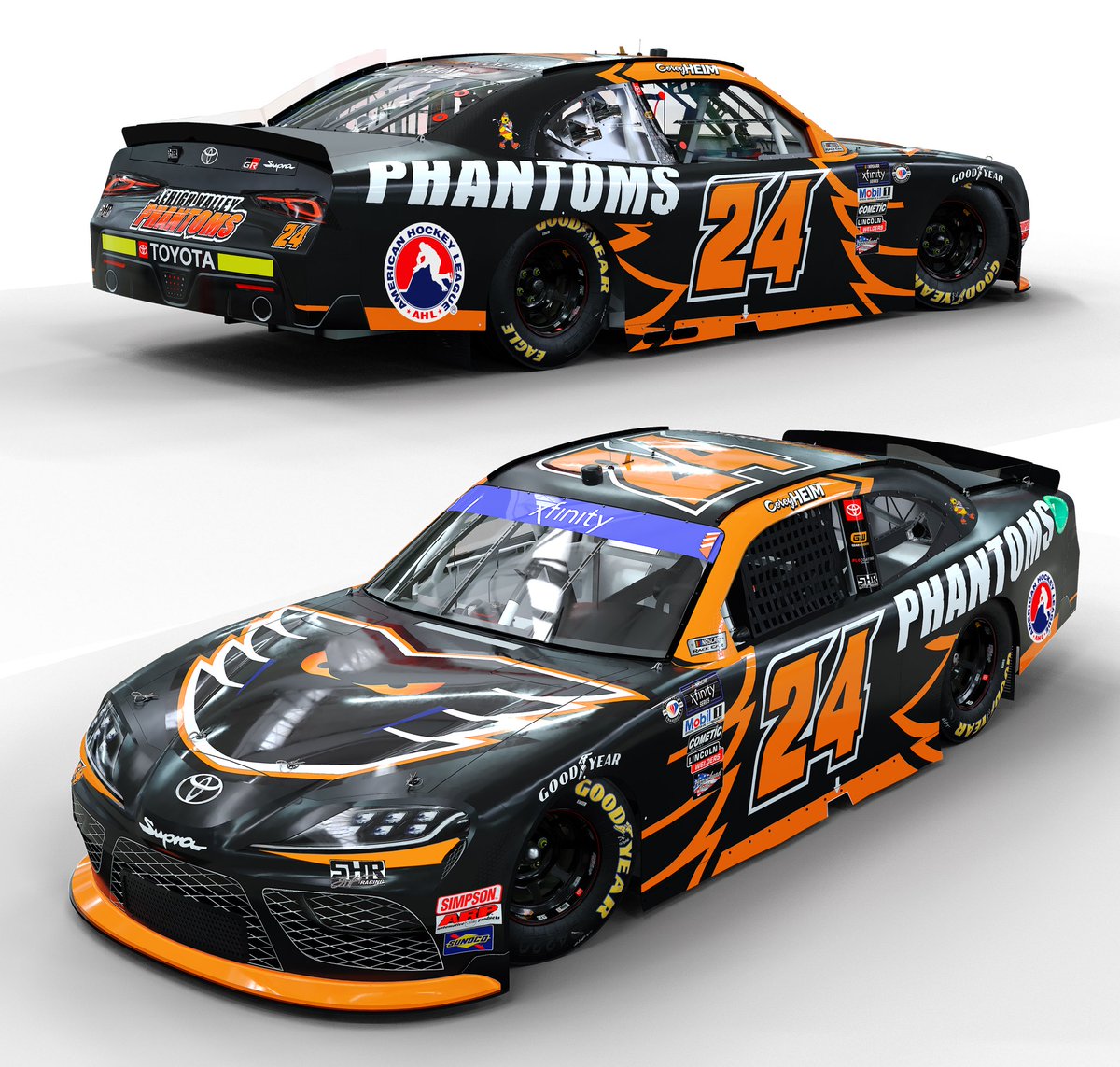 Welcome to the team, <a href="/LVPhantoms/">Lehigh Valley Phantoms</a>! Excited to represent the Phantoms fan base and family this weekend with <a href="/CoreyHeim_/">Corey Heim</a> at <a href="/PoconoRaceway/">Pocono Raceway</a>. Had an opportunity to meet the Phantoms ownership a few months back. Great team and even greater humans. Time to get our stick on the ice!