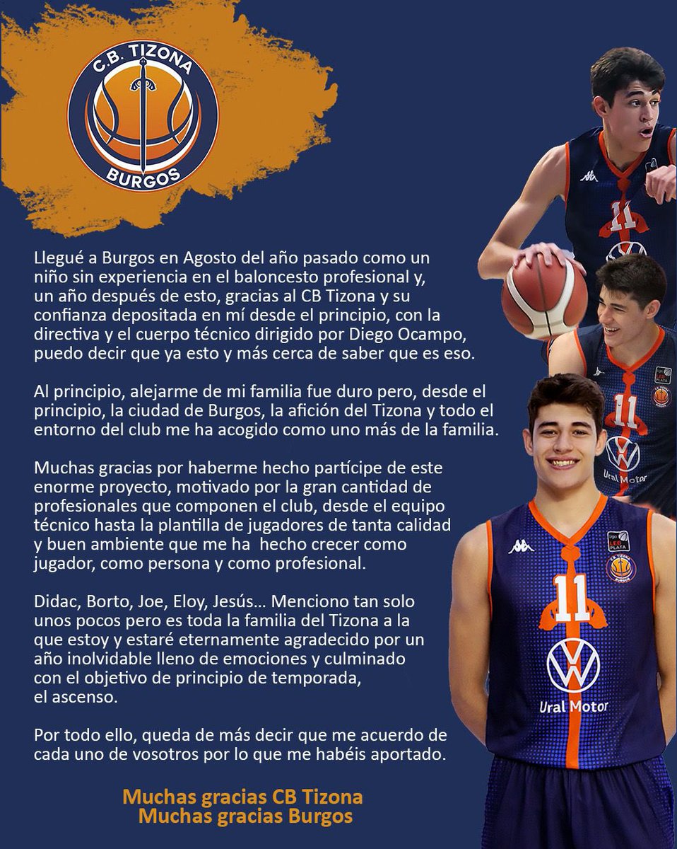 Davidgomezz_6's tweet photo. Muchas gracias Tizona 💙🧡⚔️ https://t.co/XaAwpRWEHP
