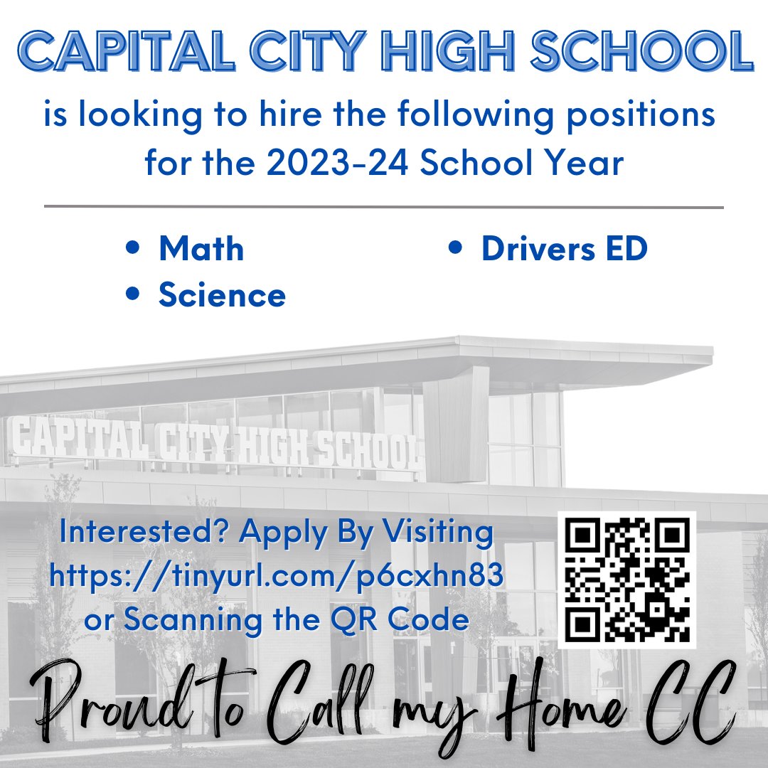 Come join us at CCHS! We would love to have you as part of our school community! #GoCavsGo #ProudToCallOurHomeCC