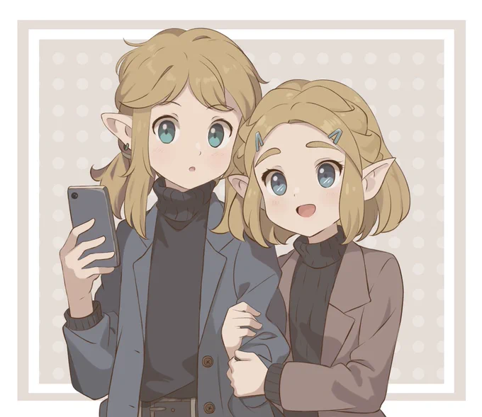 Casual Link and Zelda Redraw!