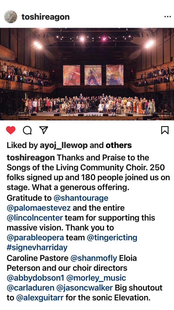 HeidiHutner's tweet image. Gift of a lifetime! Singing in @parableopera with @ToshiReagon #parableofthesower ⁦@LCTheater⁩ #LincolnCenter