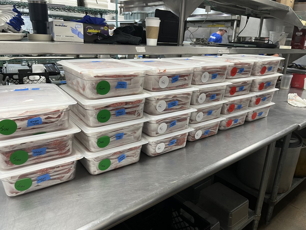 On special this week for <a href="/stlburgerweek/">St. Louis Burger Week</a>, #TheCallisBurger, 2 Wagyu Beef Patties, American, BnB Pickles, Onions &amp; 1000 Island aka Mac Sauce.  #BarCMeatCompany Also pictured, the 250 lbs of Wagyu Michael &amp; I portioned this morning for the weekend.