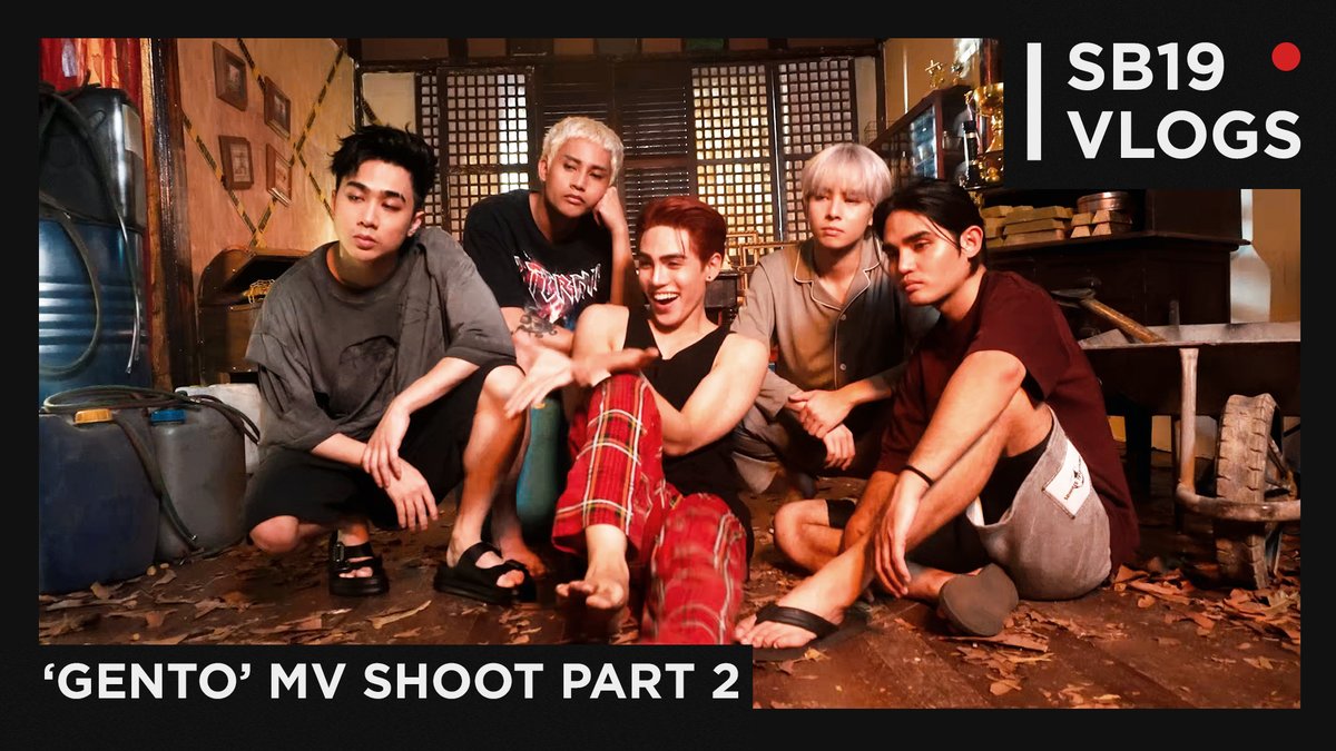 SB19Official's tweet photo. 🔴 [SB19 VLOGS] GENTO MV Shoot Part 2

🔗 https://t.co/0Q2WSiysNS

#SB19 #PAGTATAG #SB19PAGTATAG
#SB19GENTOMVShootPart2 https://t.co/lUULFaKCa0