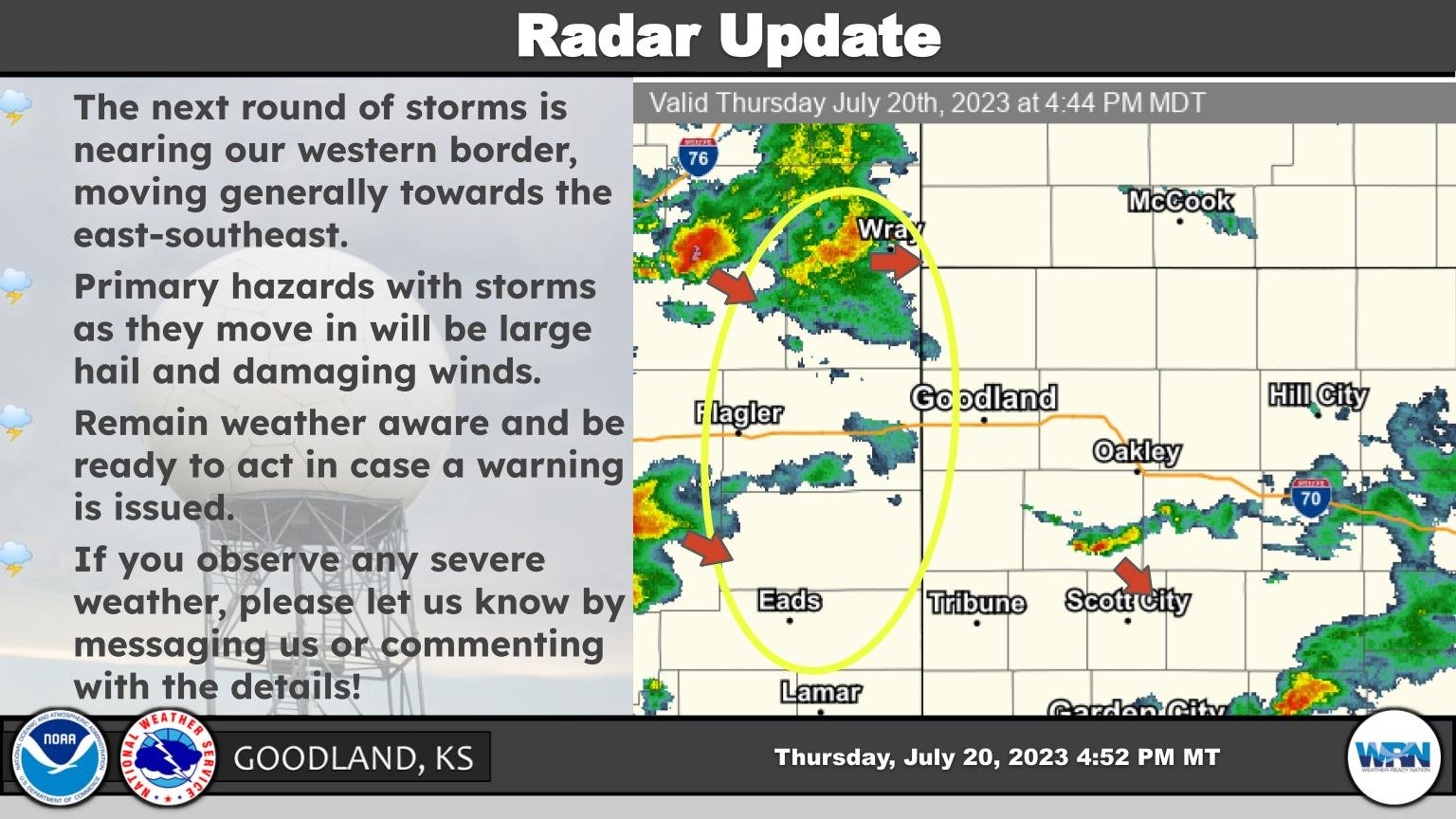 NWS Goodland on Twitter "The next round of storms is nearing our