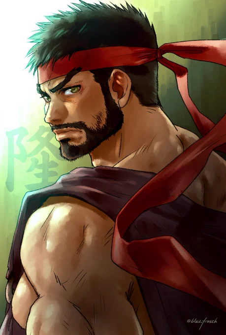 リュウさんお誕生日おめでとうございます#StreetFighter #格ゲーキャラ描こうぜ#リュウ生誕祭2023 
