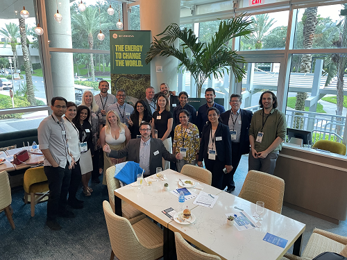 Special thanks to all who joined members of the @energy_ge team during our annual Customer Networking Reception @ieee_pes General Meeting in Orlando, FL on Tuesday, July 18. #IEEE #PES #networking #power #energy #futureofenergy