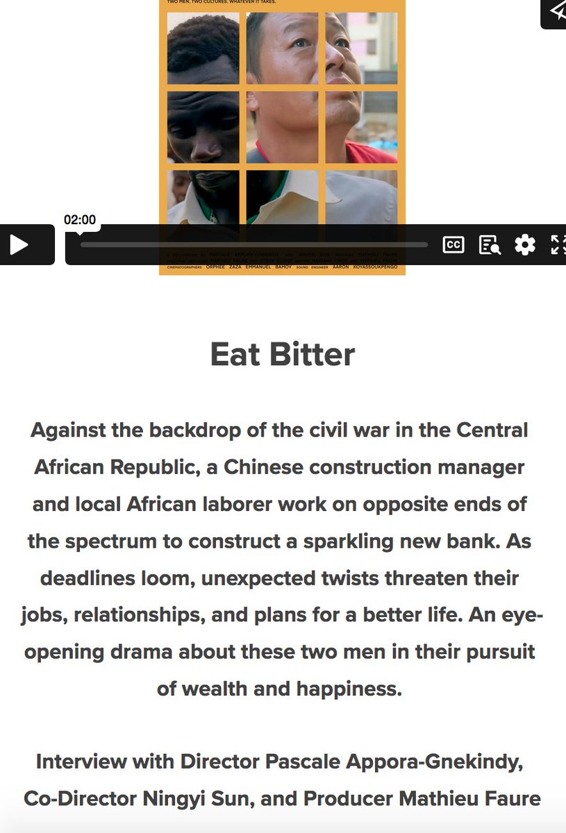 We interview EAT BITTER Director Pascale Appora-Gnekindy, Co-Director Ningyi Sun, and Producer Mathieu Faure <a href="/MDFFest/">The 10th Melbourne Doc Fest / Naarm Doco Film Fest</a> 

wearemovingstories.com/we-are-moving-…