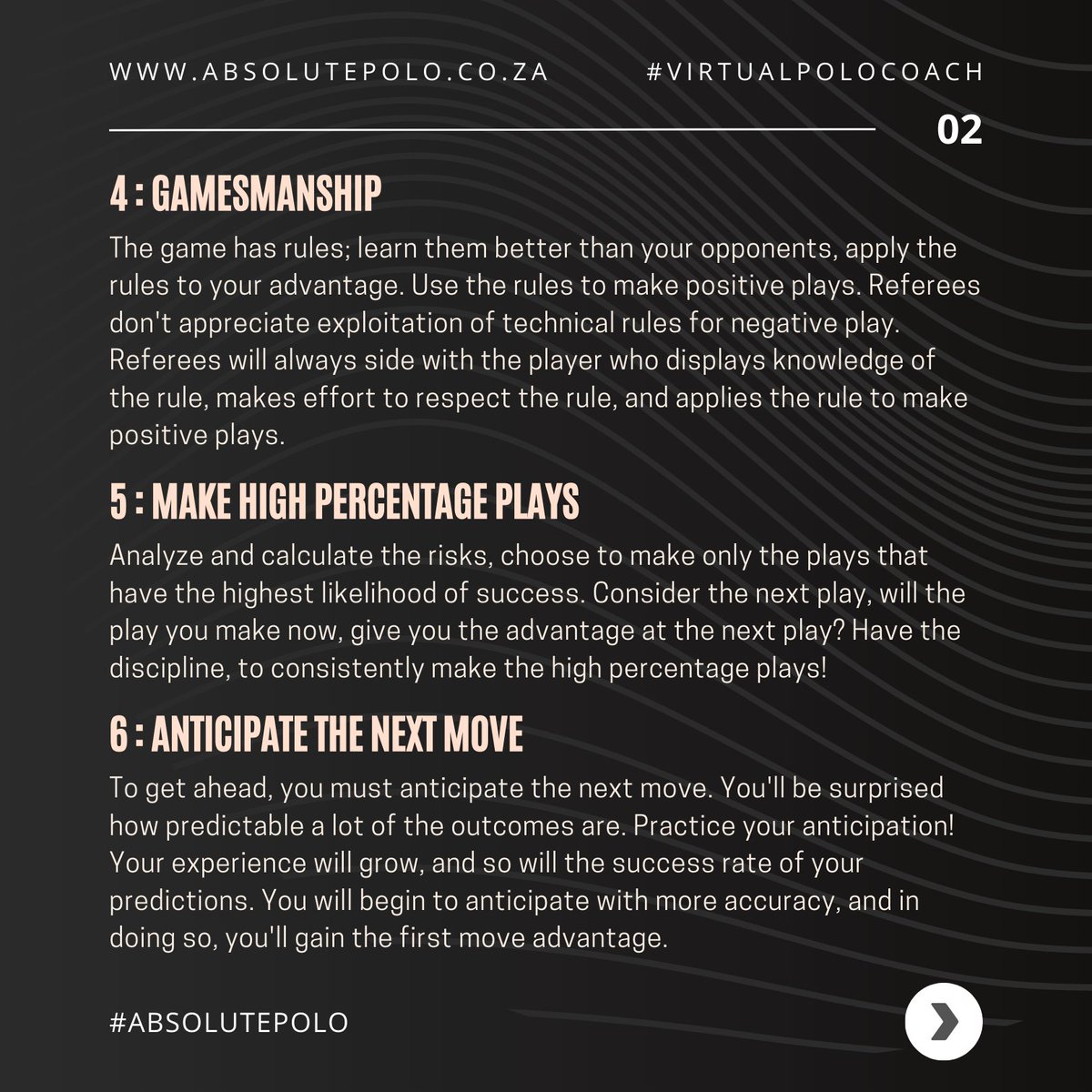 absolutepolo's tweet photo. We have learned many things playing polo; these are a few...

#polo #poloplayer #poloacademy https://t.co/Etd2HrRAoY