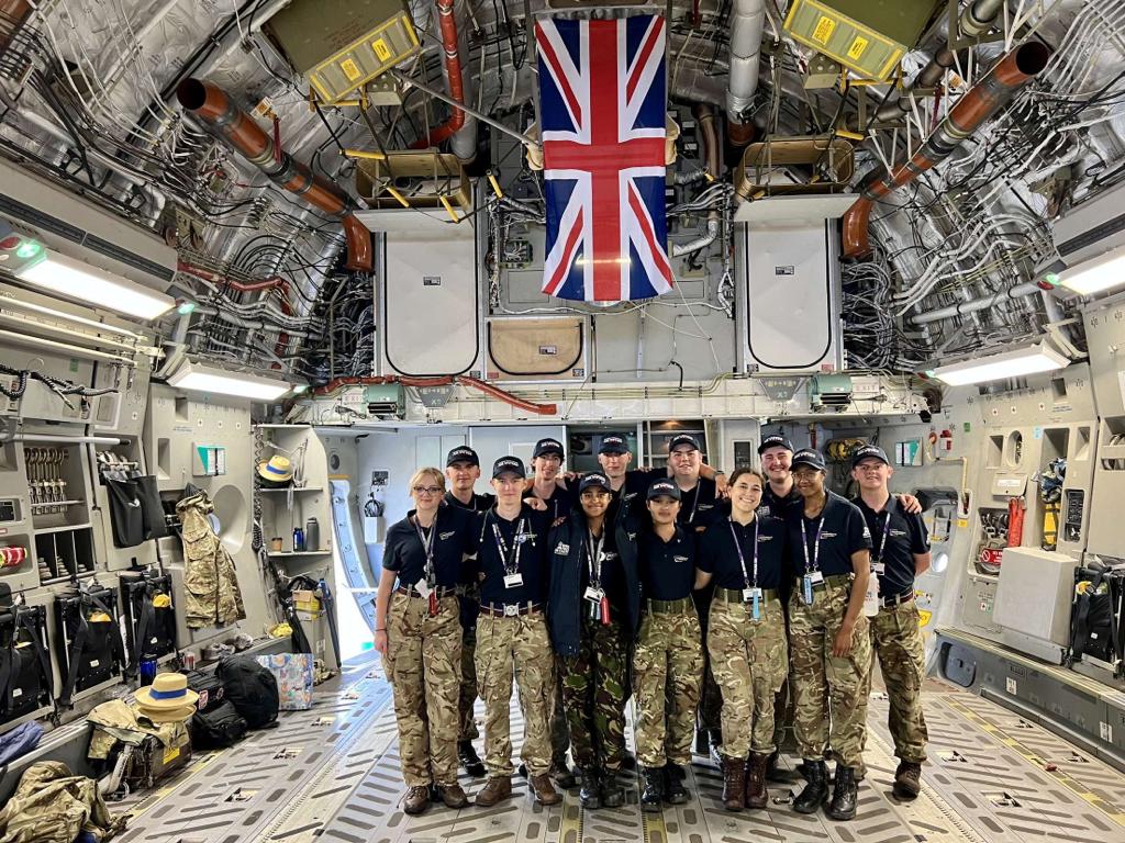 Flight Sergeant Boxall said "I managed to get onto the immersive tech team as a Qualified Aerospace Instructor. At RIAT I was running a variety of tech experiences for the public, giving an insight into the RAF Air Cadets. I really enjoyed the experience" 2/3