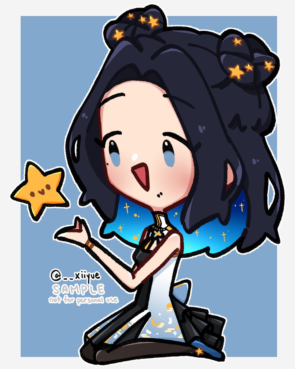 xseiyaya's tweet photo. 「  thank you。 」

to all my starry patrons for always supporting me 💙 #galleryue https://t.co/O3drf7WJXP
