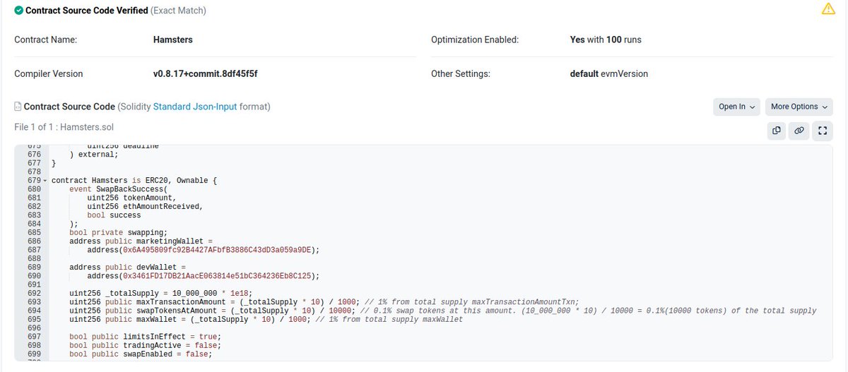 when token code is like this rug is certified

which may not be bad in this case

imagine telling your children you were rugged by the first project pioneering the "onchain livestram animal betting" industry, sounds like a trophy