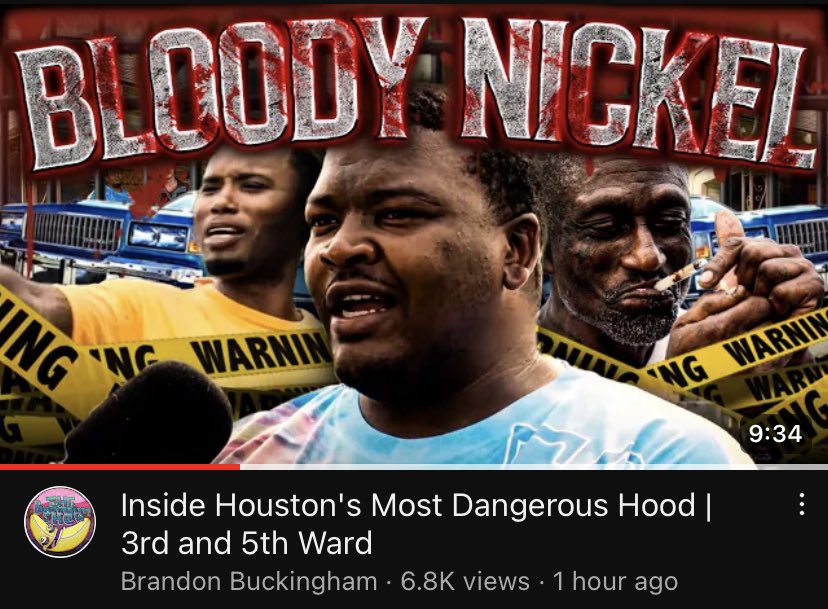 Buckingham_Show's tweet photo. Just posted a new video about 3rd and 5th ward in Houston Texas. It was my first time filming someone smoke crack. https://t.co/utbUtLqjmv