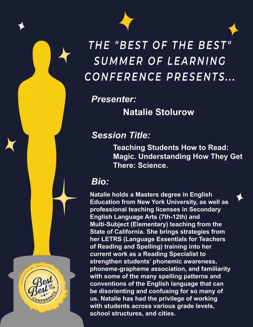 Another great presenter that will share great information!👋👋