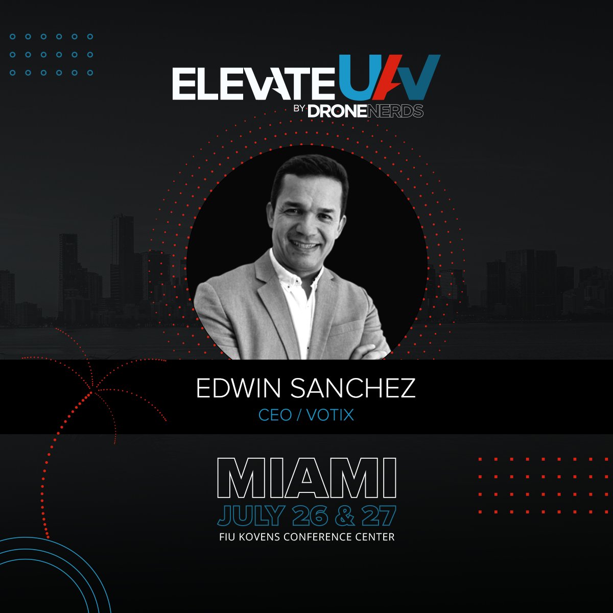Our CEO, Edwin Sanchez, will be a keynote speaker at the upcoming ElevateUAV Summit Event. Edwin will present the audience with a perspective on how Enterprise drone software plays a key role in scaling up drone operations, maintaining compliance and governance.