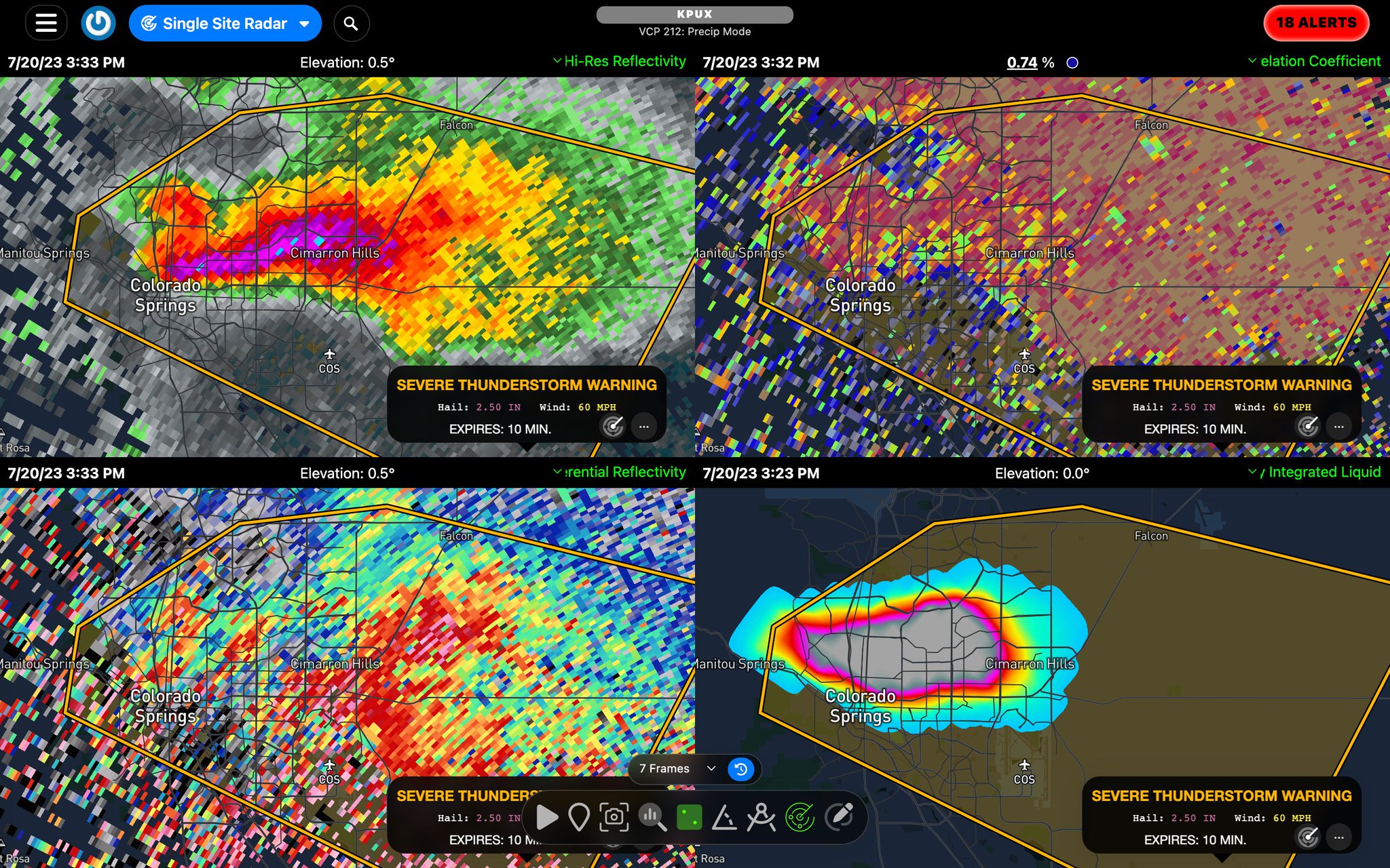 RadarOmega on Twitter "⛈️‼️Severe Thunderstorm Warning continues for