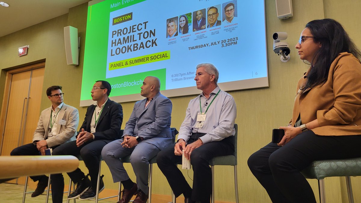 MikeWise07's tweet photo. Full house at @Fidelity hosting #ProjectHamilton Lookback on #CBDC plus the #BostonBlockchain Summer Social. Are you/were you there? Share a post/comment. https://t.co/qeWjulY5CY