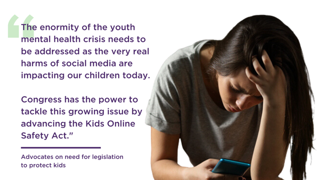 BMSG's tweet photo. We are proud to join our friends @fairplayforkids @APA @EDCoalition @AACAP @DigitalDemoc @CommonSense @AmerAcadPeds @MentalHealthAm in urging Congress to pass the Kids Online Safety Act.
It’s time to hold Big Tech accountable for protecting kids online. https://t.co/KbD6T6O7mJ https://t.co/edFZcdC9IX