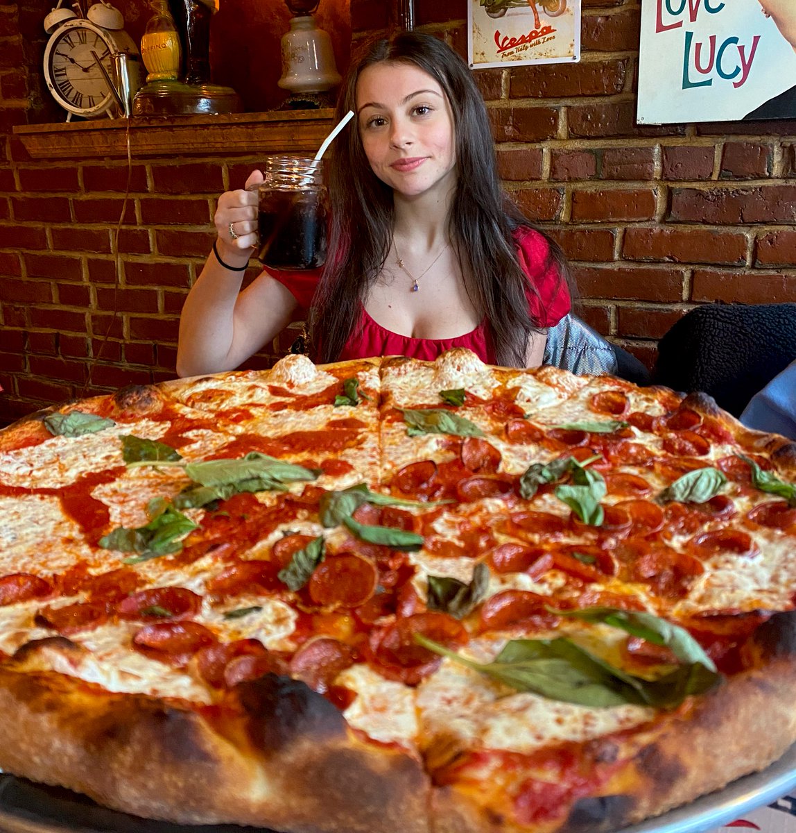 For $5,000 can you eat this whole pizza pie in one sitting? 🤭🍕