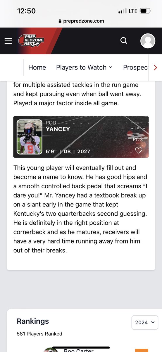 yancey4_yancey's tweet photo. Thank you @AlPopsFootball and @PrepRedzoneNext for the recognition on my achievements and strive! I will keep up the good hard work!! Thanks to @TNFutureStars for this opportunity to stand out with distinguishable talent and represent my state!! #signyourself! 🦾 https://t.co/hE9hTa3uWG