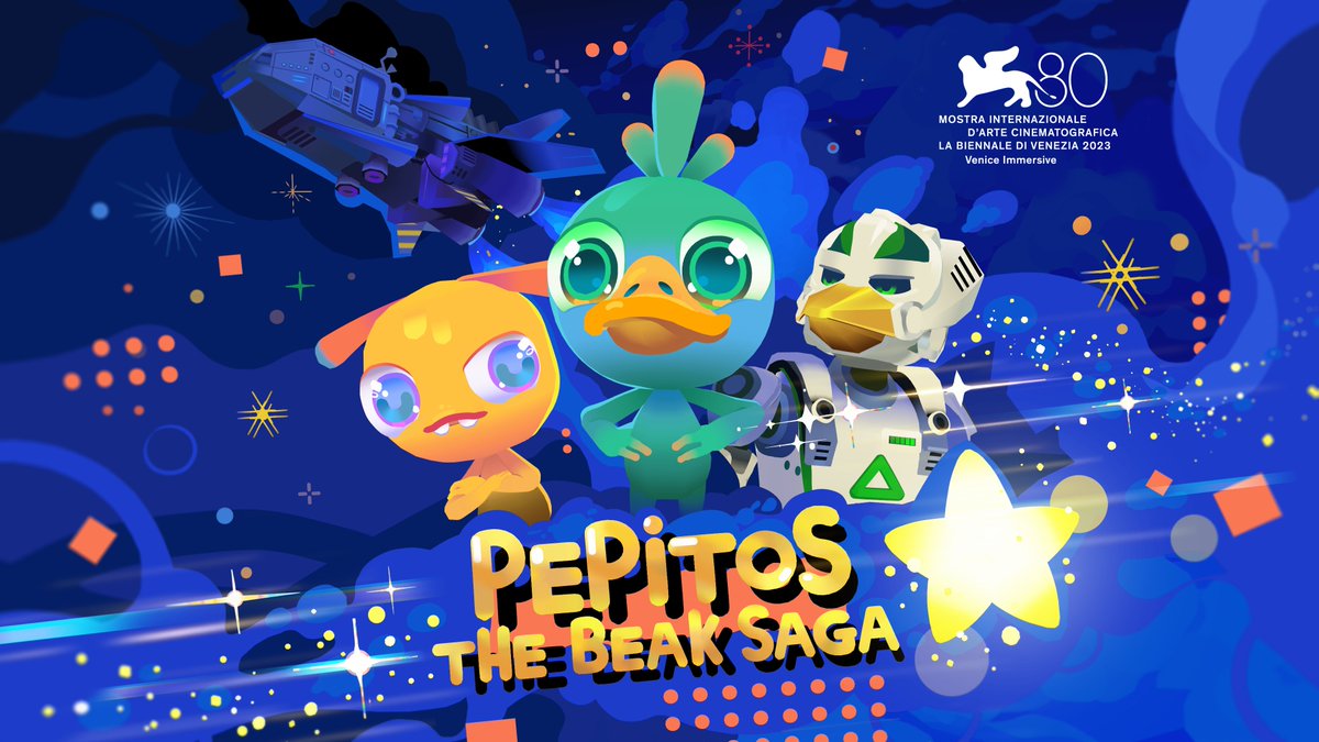 ruxandragp's tweet image. I am so excited to share that &quot;PEPITOS: The Beak Saga&quot; has been selected for this year&apos;s Venice Immersive competition!
.　 * 　.　   +　  .　     . 　  　
.   ● . ★ ° . *　○　.  °　. °✧   .  * ,  .⭐️
●.    &apos;   • ○ ° ✧　 .　   °
* 　.　+   °

#venicebiennale #vr