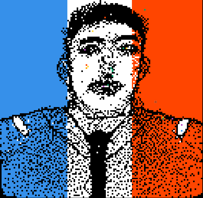 alfaca's tweet photo. Ptdrrrr c'est plus Kameto mais Kametocard là #PixelWar https://t.co/e0ktKh8WD2