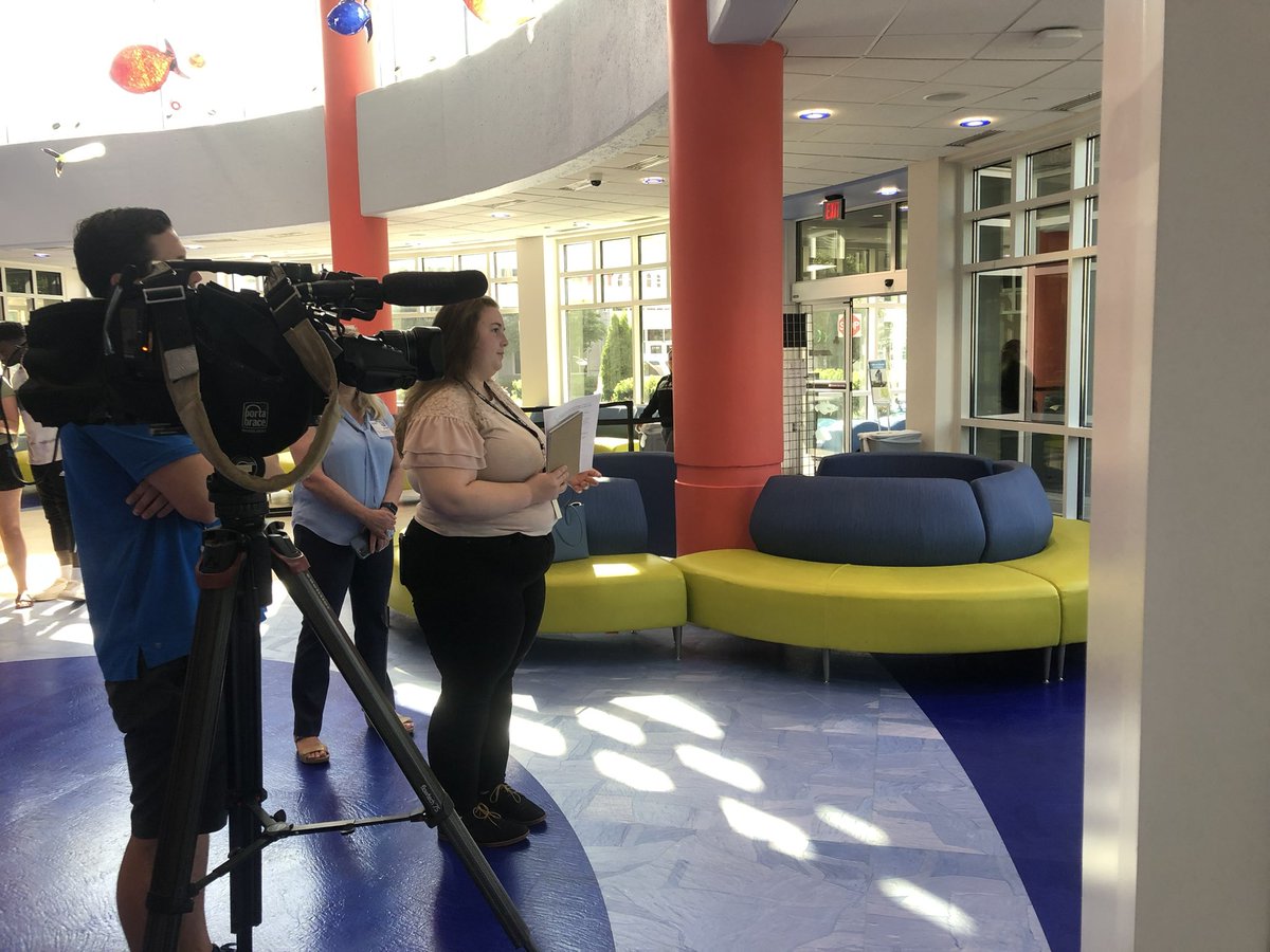 Out in the field doing an interview! I am so excited for y’all to see what I’ve been working on as a <a href="/WAVYinterns/">WAVY-TV 10 Interns</a>!