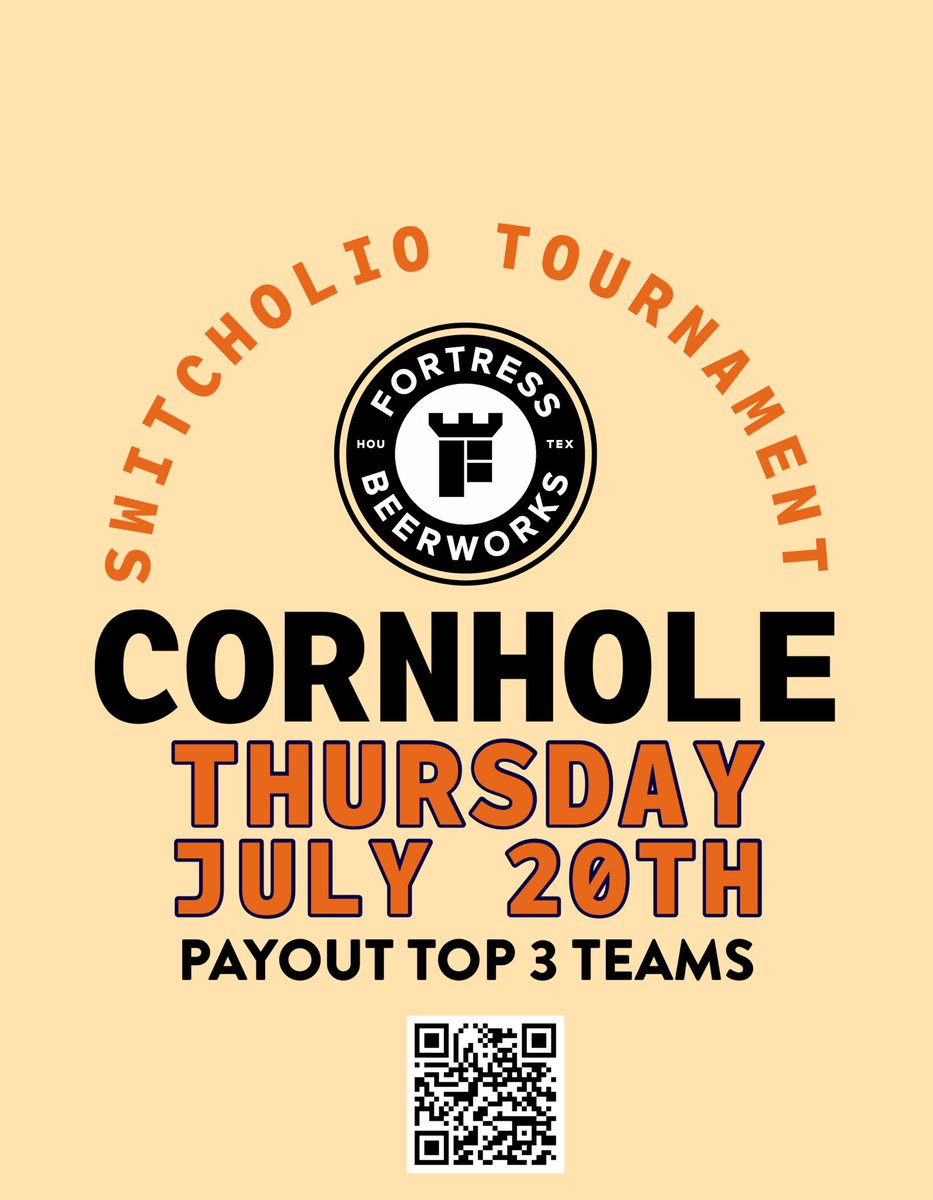 Come test your cornhole skills! No partner needed!