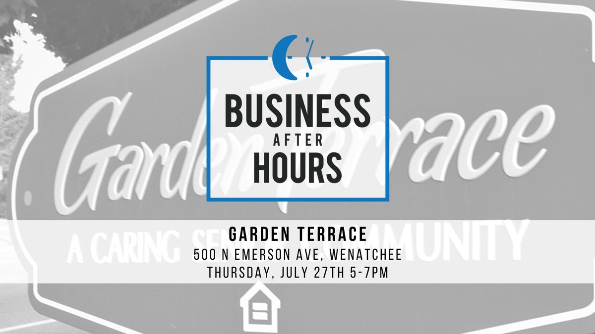 Business After Hours is one week away! Here are some images from 2018, and we loved it so much that we are back again! Join us on July 27th at Garden Terrace. Please RSVP at business.wenatchee.org/events/details…