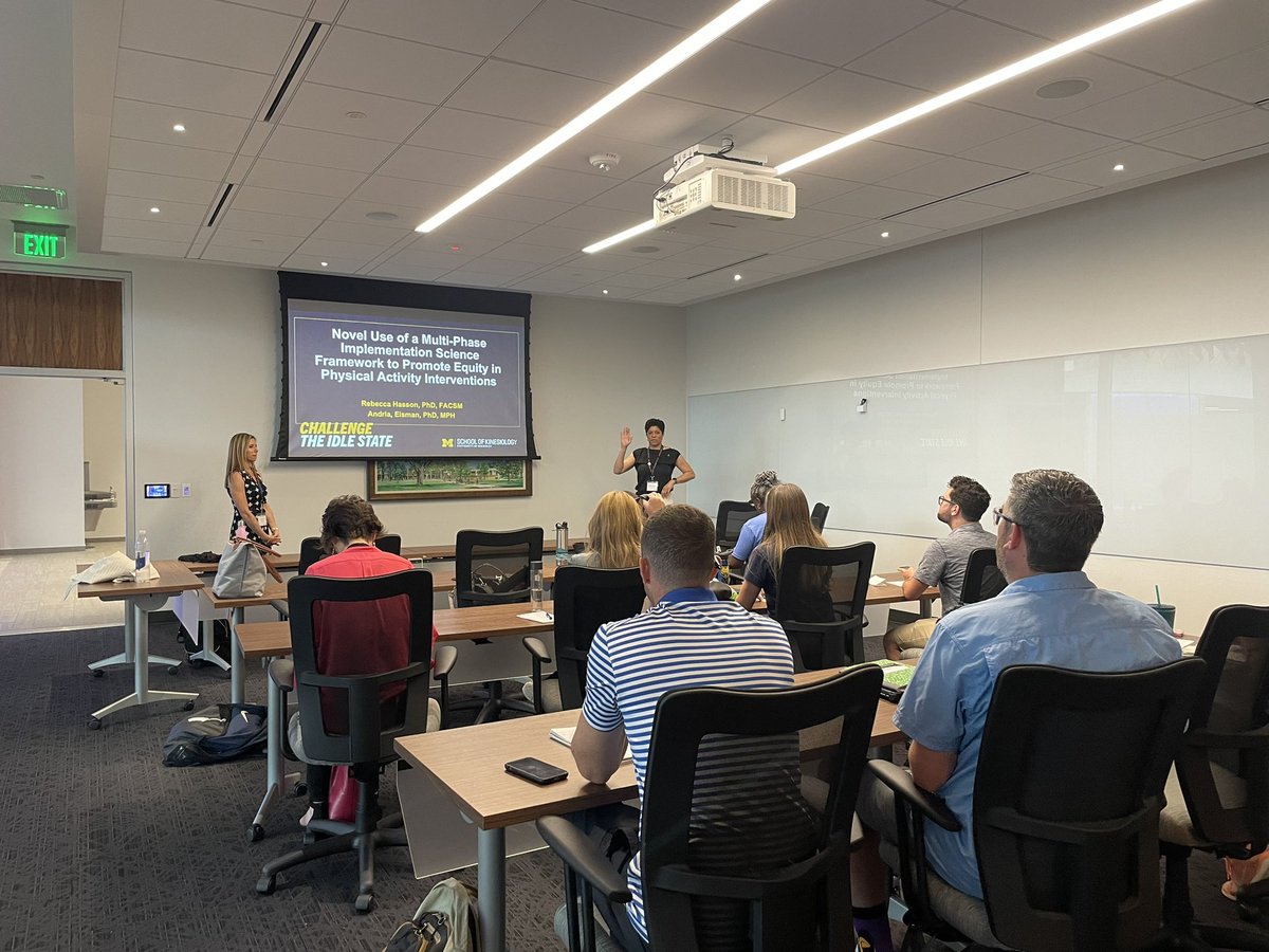 @DrRebeccaHasson &amp; @AndriaEisman’s session “Novel Use of a Multi-Phase Implementation Science Framework to Promote Equity in Physical Activity Interventions” is happening now! #ActiveKidsDoBetter