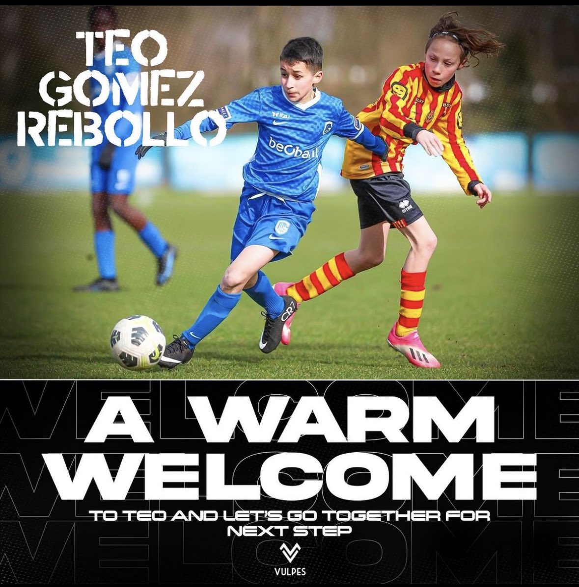 Hoy he descubierto que en el <a href="/KRCGenkofficial/">KRC Genk</a> U14 juegan 2 gemelos de origen español: Teo y Matis Gómez Rebollo.

Ambos nacidos en 🇧🇪 en 2009.

Hace unos meses jugaron la <a href="/IntCarnavalCup/">International Carnaval Cup</a> celebrada en España.

Me ha parecido un caso muy curioso el de estos chicos.